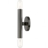 Livex Lighting Copenhagen 2 - Light Wall Light in  Black Chrome - 2 of 3
