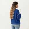 Anna-Kaci Women's Long Sleeve Knit Top with Contrast Trim and Relaxed Fit - 3 of 4