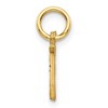 Black Bow Jewelry 14k Yellow Gold, Isabelle Collection, Mini Letter A Initial Charm - 2 of 4