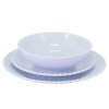 Gibson 12 Piece Melamine Embossed Dots Dinnerware Set - 3 of 4