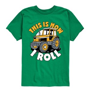 Boys' - Instant Message - This Is How I Roll Tractor Short Sleeve Graphic T-Shirt - 1 of 4