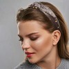Unique Bargains Women's Velvet Heart Shape Stud Knot Headband 1.18 inch Wide - 3 of 4