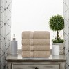 Luxury Cotton Heavyweight Ultra-Plush Hand Towel Set of 4 by Blue Nile Mills - 2 of 4