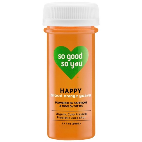 So Good So You Happy Blood Orange Guava Organic Probiotic Shot - 1.7 fl oz - image 1 of 4