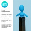 TrueZoo Bruce Bottle Stopper - Novelty Wine Corks - Wine Preserver Barware Accessories Silicone Wine Stopper Set of 1 - 2 of 4