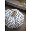 Gulches Series Multicolored Shatterproof Grid Pumpkin Harvest Festival Ornament - 3 of 4