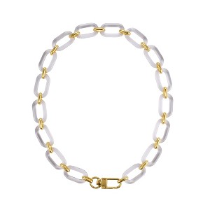 Adornia 14k Gold Plated Lucite Statement Chain - 1 of 2