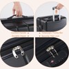 MAYEERTY 20-28 Inch Travel Luggage, Expandable Hardside Suitcase With Spinner Wheels, Hard Shell Abs Durable Lightweight With Tsa Lock, Blue,Black - 4 of 4