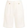 Lands' End Women's Stretch Poly Rayon High Rise Pleated 10" Shorts - 3 of 4