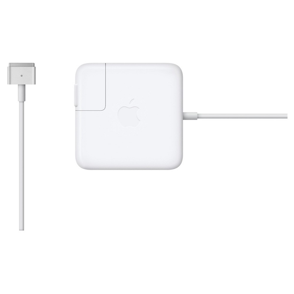 Apple - 85W MagSafe 2 Power Adapter with Magnetic DC Connector - White