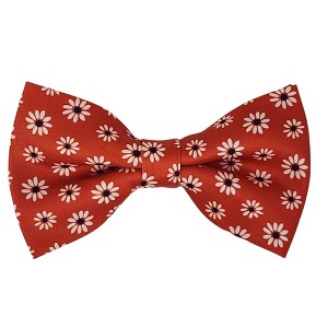 Men's Floral Printed Design 2.75 W And 4.75 L Inch Pre-Tied adjustable Bow Tie - 1 of 3