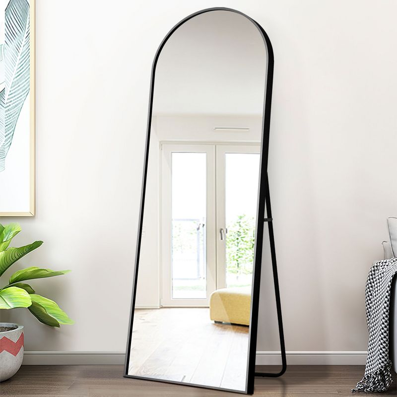 Neutypechic Metal Framed Arched Full Length Mirror Large Mirror Standing Mirror, 3 of 7