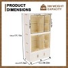 INFURNIC Armoires Portable Wardrobe Closet with Magnetic Doors and Hanging Rod for Easy Storage, White, 36.22"*17.72"*77.17" - 3 of 4