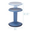 ECR4Kids SitWell Wobble Stool, Adjustable Height, 1 - 2 of 4
