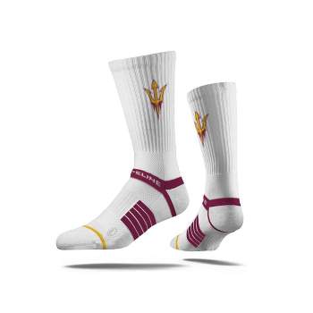 NCAA Arizona State Sun Devils Premium Knit Crew Socks - White