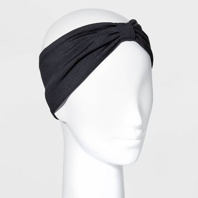 Women's Fleece Lined Jersey Headband - All in Motion™ Black