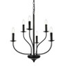 Elegant Lighting Westley 6 lights pendant in black - 3 of 4