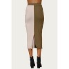 Women's COLORBLOCKED RIBBED-KNIT MIDI SKIRT - ENDLESS BLU. - 2 of 2