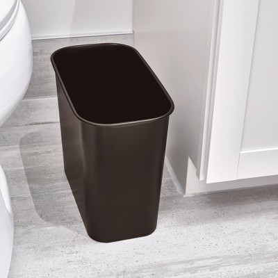 Bronze Stainless Steel Rectangular Bathroom Trash Can