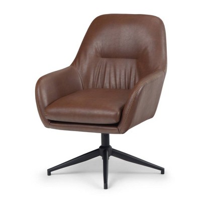 Juno Swivel Office Chair Brown - WyndenHall