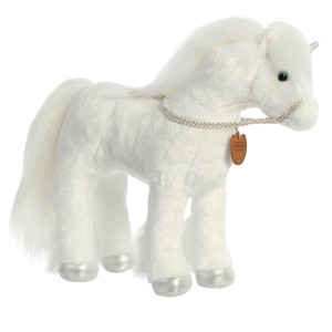 Aurora Medium Showstoppers Xavier Breyer Exquisite Stuffed Animal White 11" - 1 of 4