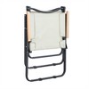 YONWAY Folding Portable Outdoor Chair with Steel Frame and Oxford Cloth for Indoor & Outdoor Use for Camping, Picnics, Beach, Backyard(Beige) - 4 of 4