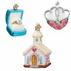 Old World Christmas 16.5 Inch Just Married Collection Wedding Cake Champagne Limo Tree Ornament Sets - 2 of 4
