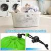 Unique Bargains Tear-Resistant Polyester Traveling Laundry Bag with Drawstring 2 Pcs - 4 of 4