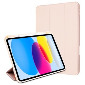 MyBat Slim Fit Smart MyJacket with Trifold Stand for Apple iPad 10.9 (2022) / iPad 11 (2025) - Pink - 1 of 4