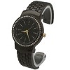 OLIVIA PRATT TEXTURED AND RHINESTONE DETAL BANGLE WATCH - 3 of 4