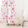 Deny Designs April Lane Art Bows Monogram Shower Curtain - 2 of 3
