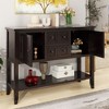 Tramull Cambridge Vintage Console Table with 4 Drawers & Shelf, Ample Storage Entryway Table for Kitchen, Living Room - 4 of 4