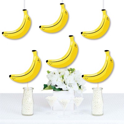 Big Dot of Happiness Let's Go Bananas - Decorations DIY Tropical Party Essentials - Set of 20