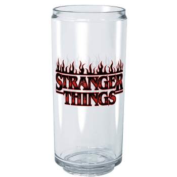 Stranger Things Burning Main Logo Tritan Can Shaped Drinking Cup