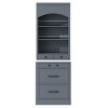 83" Tall Kitchen Pantry Cabinet with Faux Marble Top,  5 Drawers & Open Shelves, Storage Cabinet for Dining Room or Living Room-The Pop Home - 4 of 4