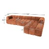 Christopher Knight Home Keri 122" Modern L-Shaped High-Density Foam Sectional Sofa with Low Backrest - 3 of 4