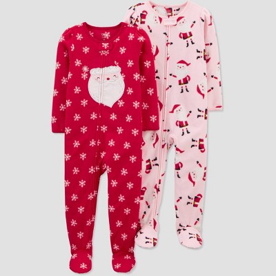 carters girl christmas pajamas