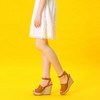 Allegra K Women's Slingback Open Toe Buckle Espadrille Wedge Heel Sandals - 4 of 4