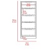 NicBex 5 Drawers Dresser for Bedroom,Modern Style Wooden Drawers with Black Handle,Dressers for Kids Room,Living Room,Entry and Hallway - 4 of 4