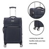 AENKYO 3-Piece Softshell Luggage Set, Fabric Suitcases with Spinner Wheels & Password Lock - Lightweight Travel Luggage Set, Purple - 4 of 4