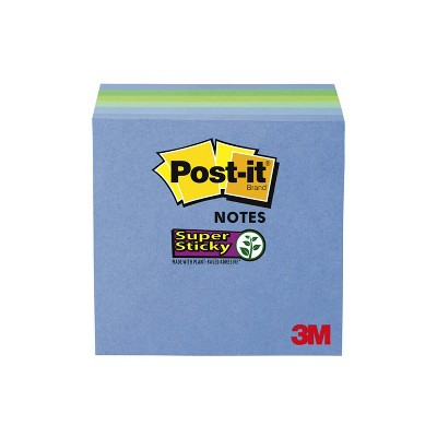 Post-it 6pk 3" x 3" Super Sticky Notes 65 Sheets/Pad