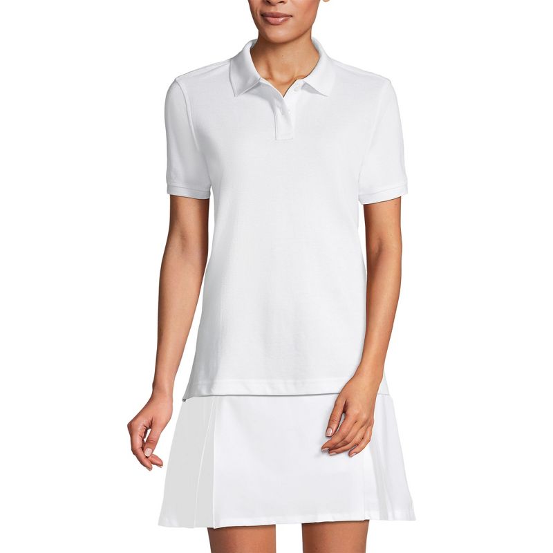 School Uniform Young Women's Tall Short Sleeve Mesh Polo Shirt, 3 of 5