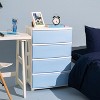 IRIS USA Plastic 4 Drawer Storage Cart, Organizer Unit for Bedroom, Closet, Kitchen, Bathroom, Laundry Room, Dorm - 3 of 4