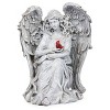 Roman 11" Cardinal Memorial Angel Resin Outdoor Garden Statue Gray - 2 of 4
