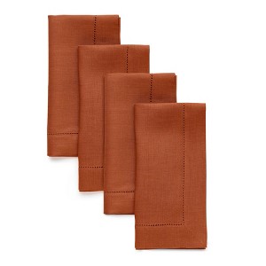 Solino Home Linen Classic Hemstitch Dinner Napkins - 1 of 4