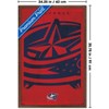 Trends International NHL Columbus Blue Jackets - Logo 25 Framed Wall Poster Prints - 3 of 4