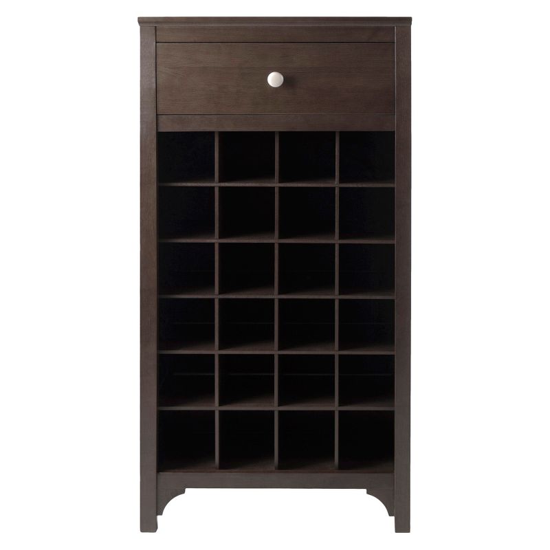 Ancona 24 Bottles Drawer Wine Cabinet Wood/Coffee - Winsome, 3 of 7
