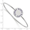 Black Bow Jewelry Sterling Silver Kappa Kappa Gamma Greek Life Bangle Bracelet 7 Inch - 2 of 3