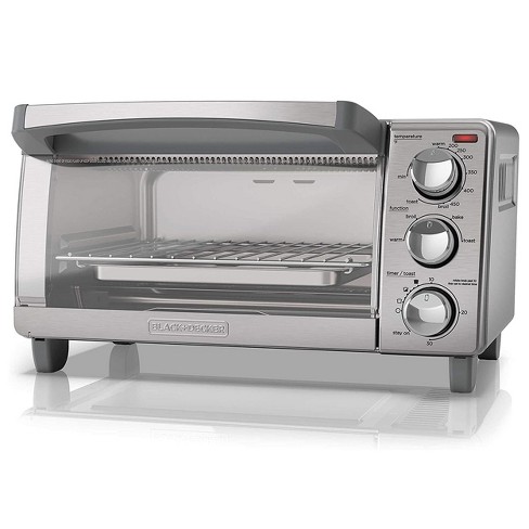 BLACK+DECKER Crisp 'N Bake 4-Slice Stainless Steel Convection Toaster Oven  (1150-Watt) in the Toaster Ovens department at