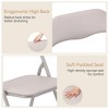 2/4 Pack Folding Chairs with Cushion, Portable Metal Folding Chairs for Indoor & Outdoor Events, Stackable with Non-Slip Feet - 4 of 4